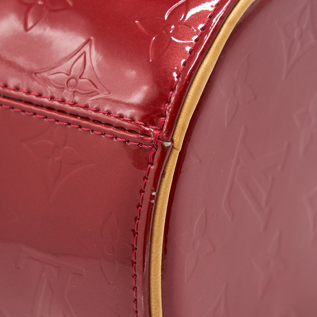 LOUIS VUITTON VINTAGE VERNIS PAPILLON BAG RED