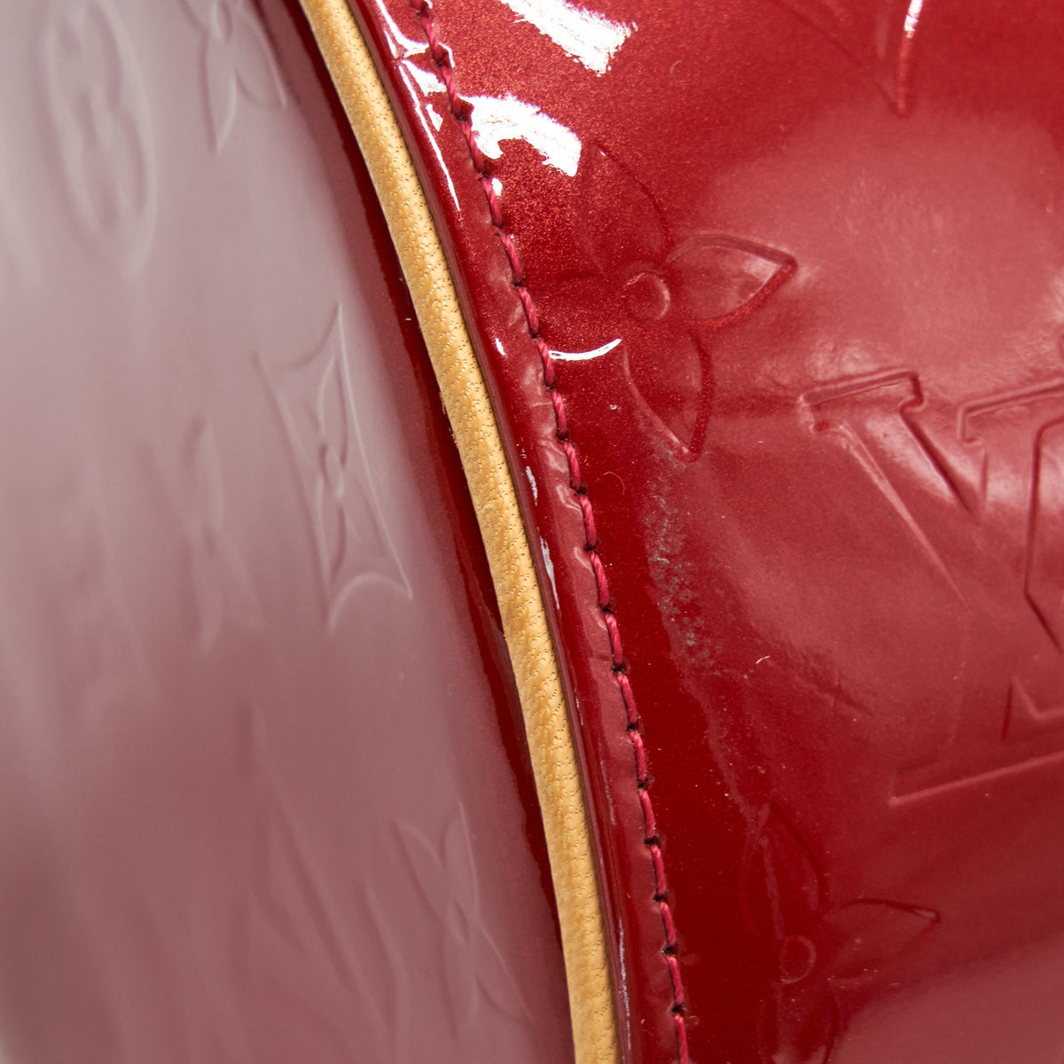 LOUIS VUITTON VINTAGE VERNIS PAPILLON BAG RED