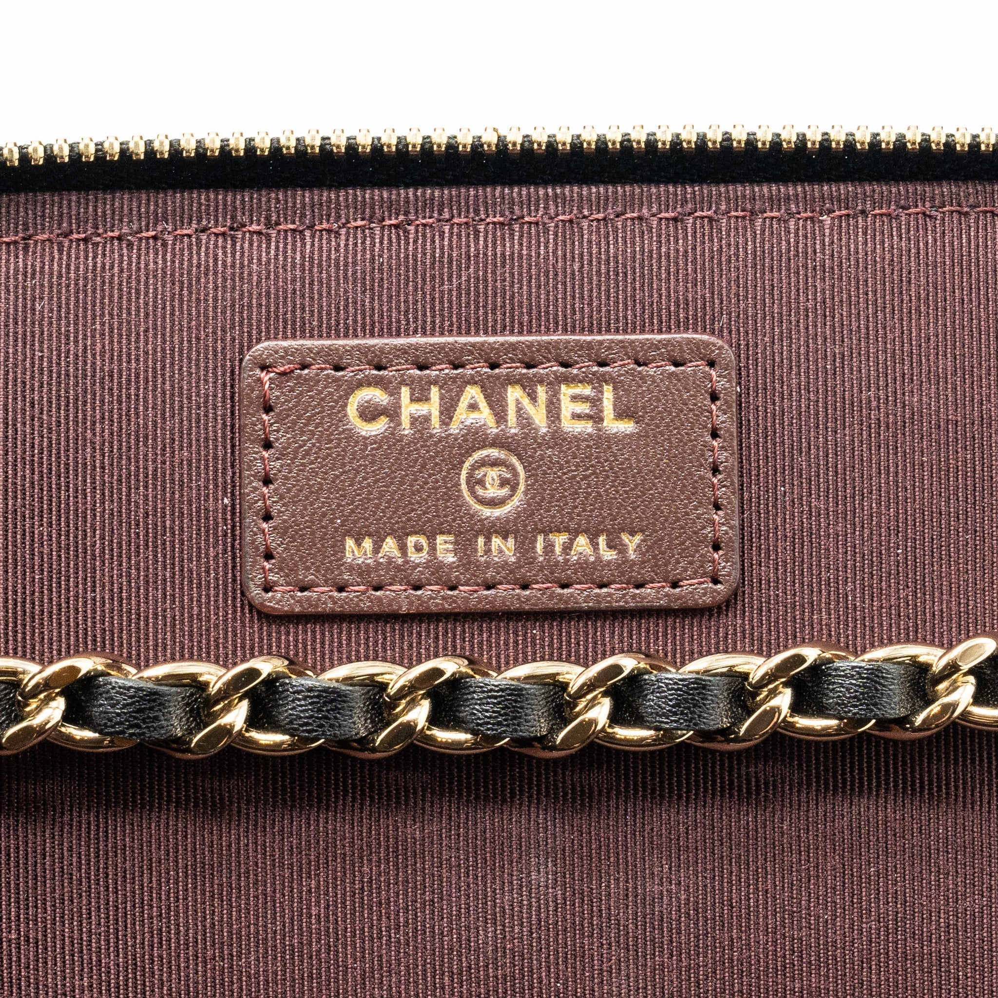 CHANEL LONG VANITY CASE LAMBSKIN BLACK LGHW