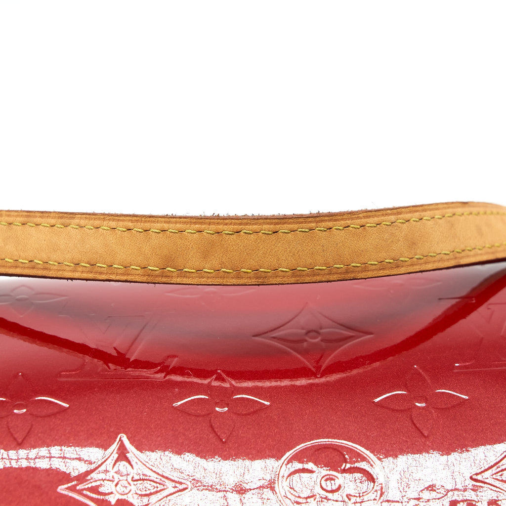 LOUIS VUITTON VINTAGE VERNIS PAPILLON BAG RED