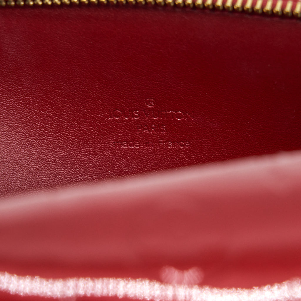 LOUIS VUITTON VINTAGE VERNIS PAPILLON BAG RED