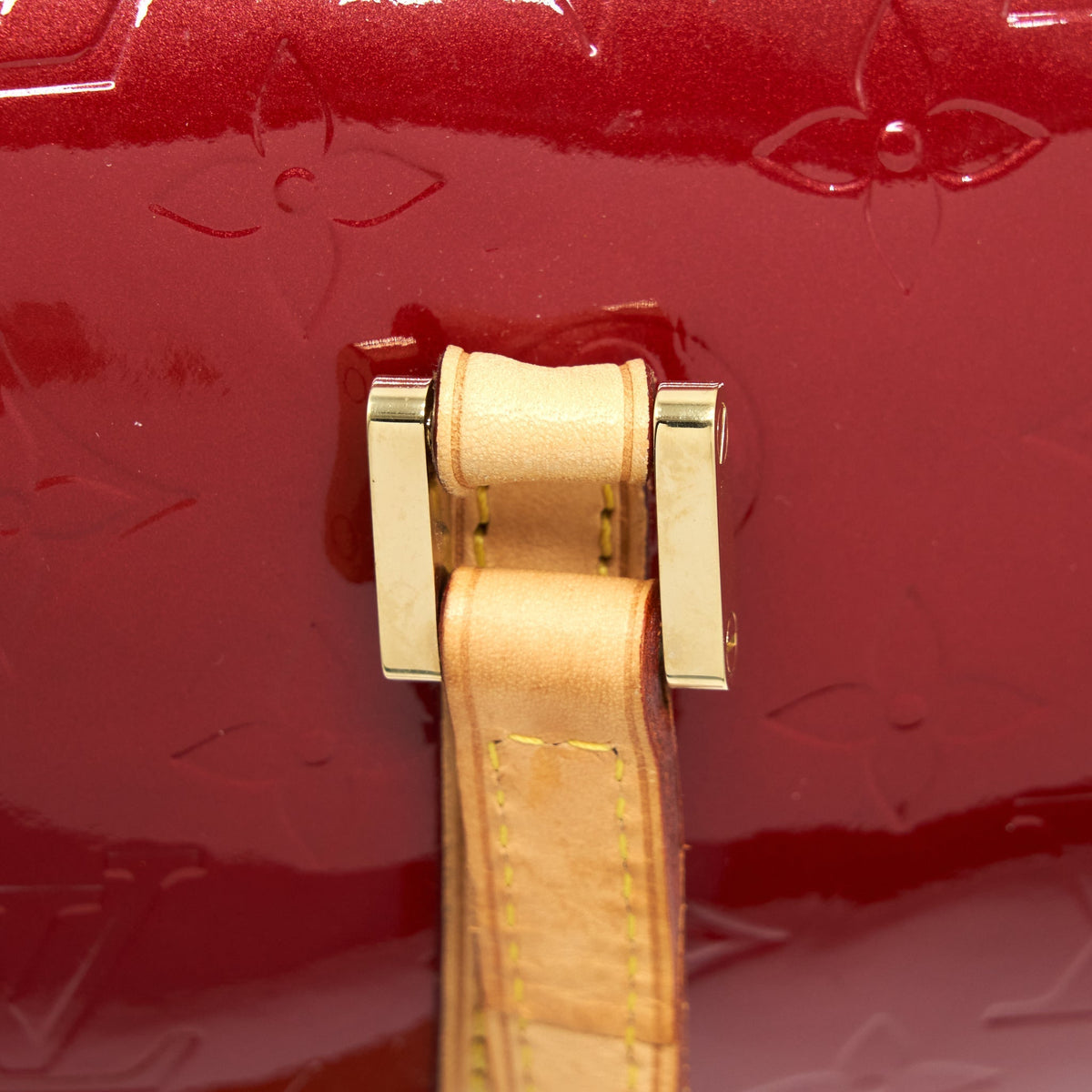 LOUIS VUITTON VINTAGE VERNIS PAPILLON BAG RED
