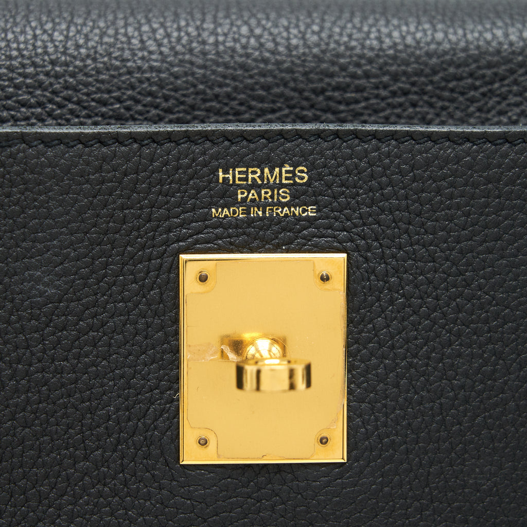 Hermes Kelly 32 Togo black GHW
