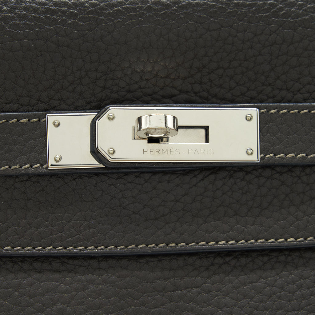 Hermes Kelly 32 Dark Grey SHW