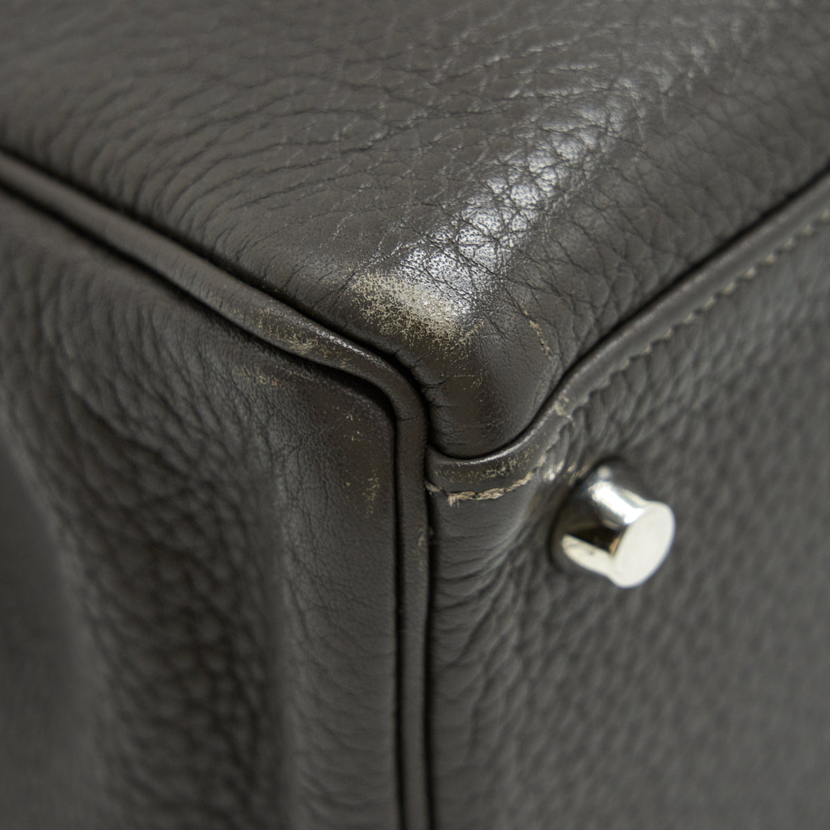 Hermes Kelly 32 Dark Grey SHW