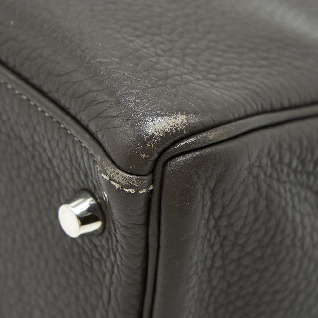 Hermes Kelly 32 Dark Grey SHW