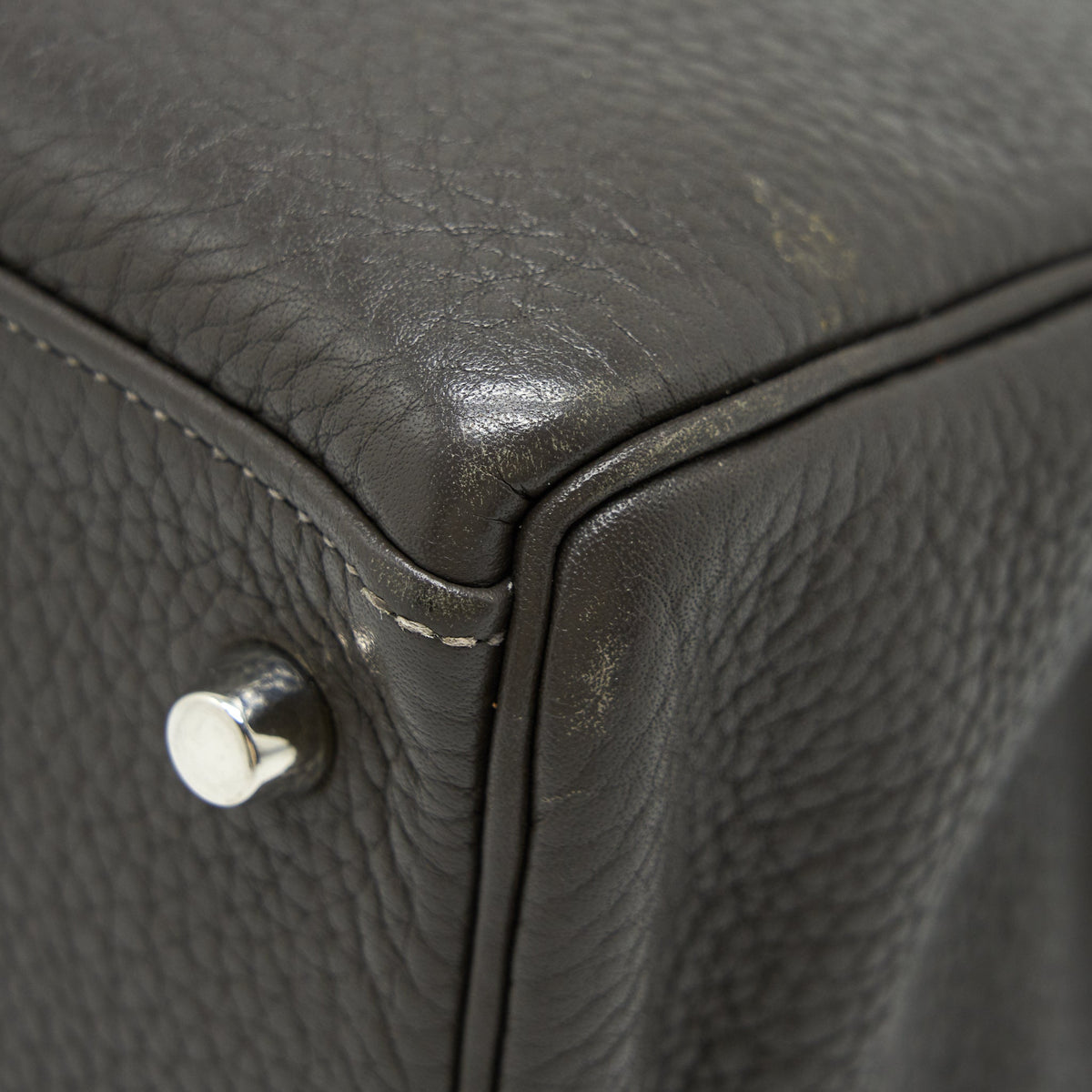 Hermes Kelly 32 Dark Grey SHW