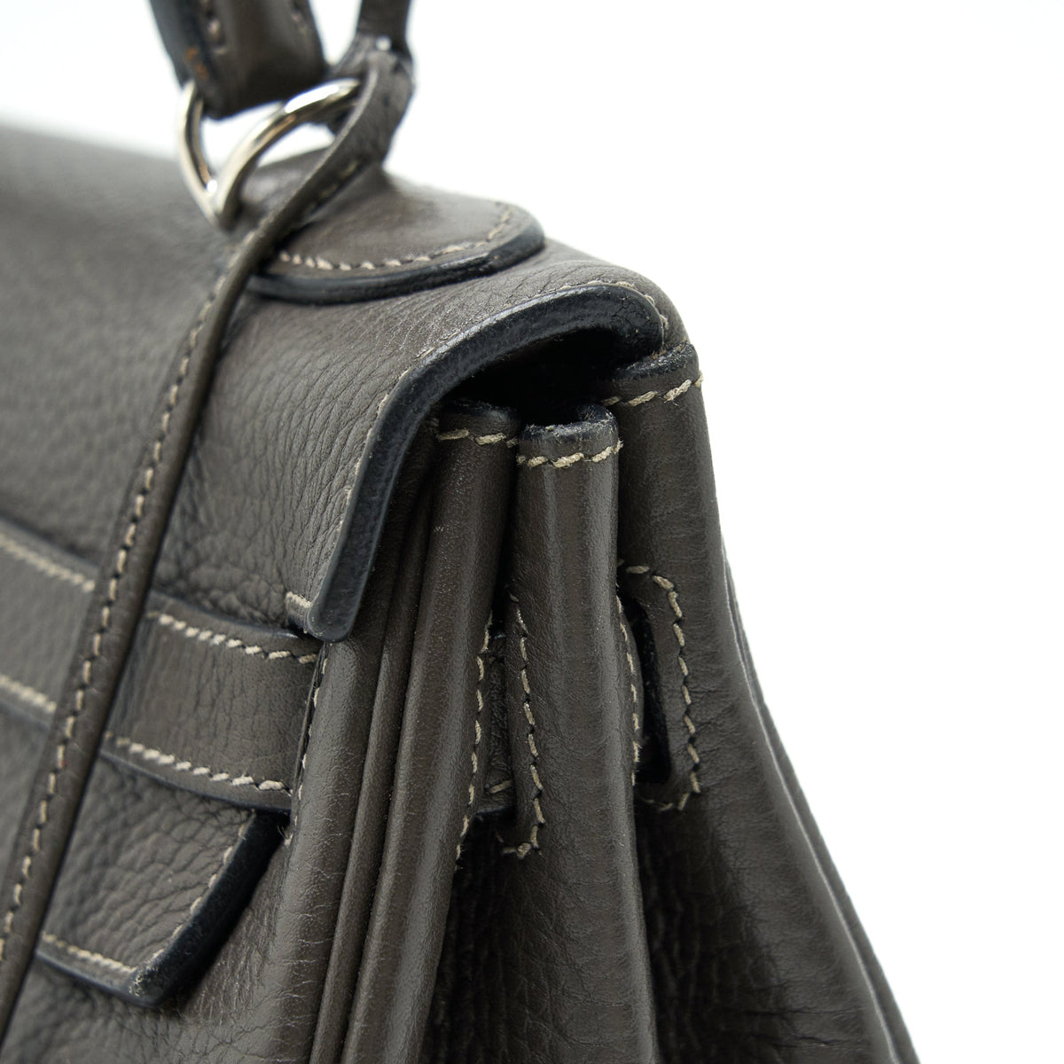Hermes Kelly 32 Dark Grey SHW