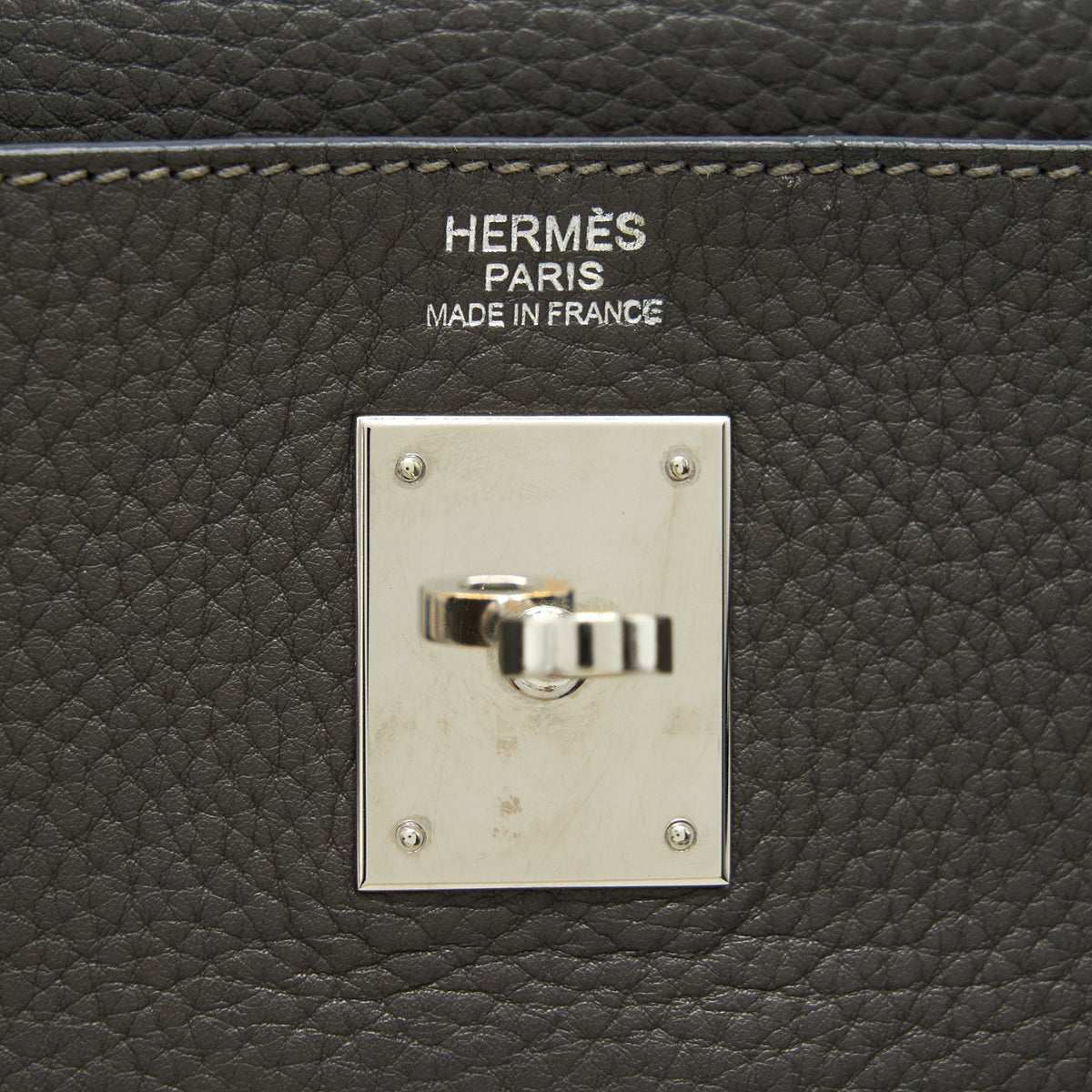 Hermes Kelly 32 Dark Grey SHW