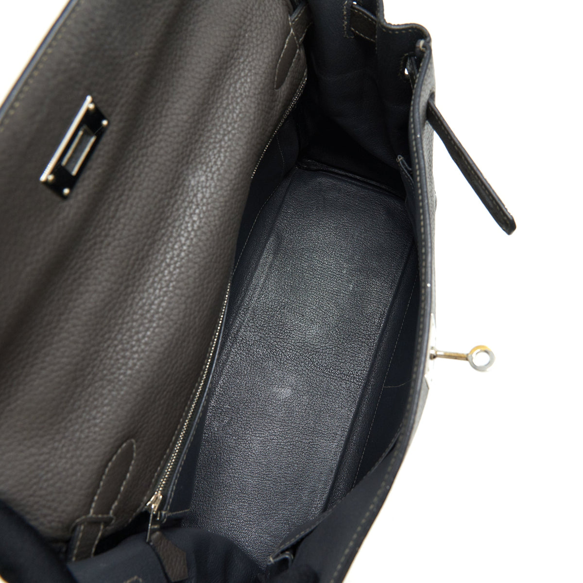 Hermes Kelly 32 Dark Grey SHW
