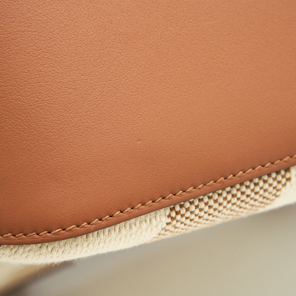 Hermes Cabas H en Biais 27 Bag Gold