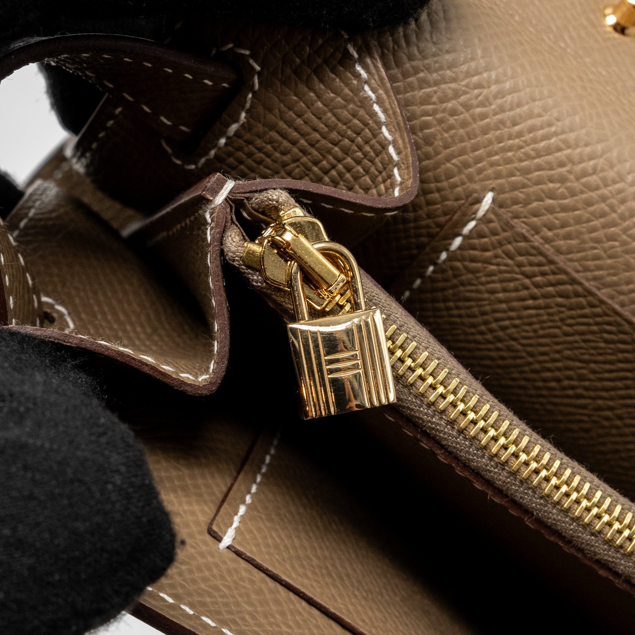 HERMES CLASSIC KELLY TO GO EPSOM ETOUPE GHW