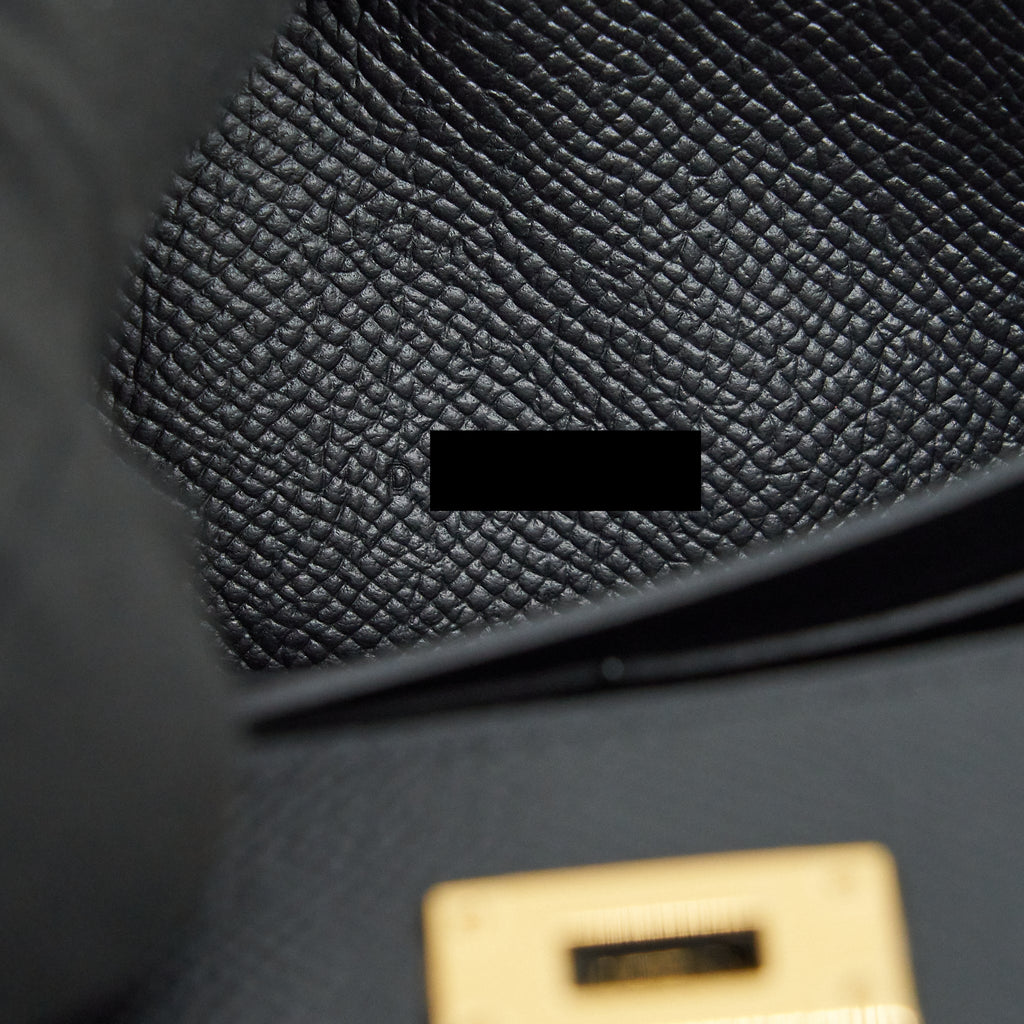 Hermes classic Kelly long wallet Epsom Black GHW