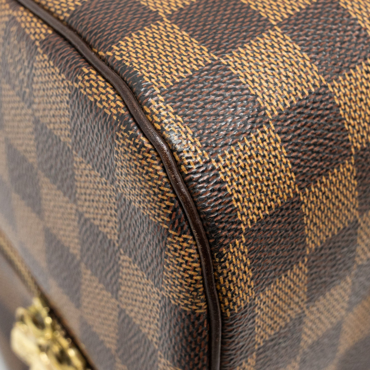 LOUIS VUITTON RIBERA MM TOTE DAMIER EBENE CANVAS GHW