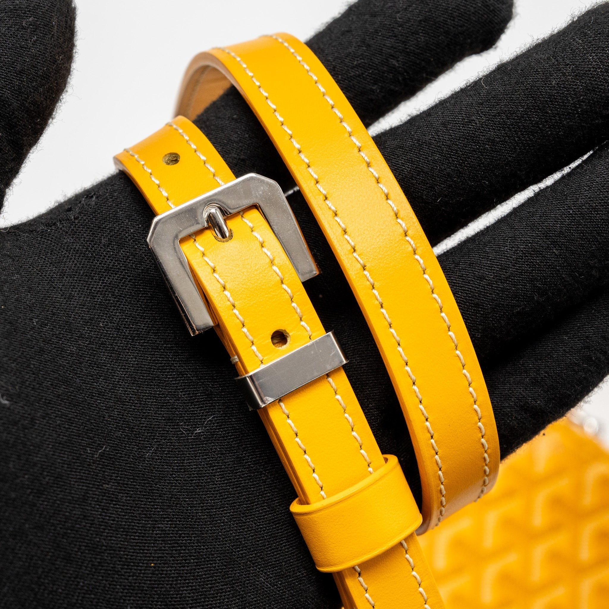 GOYARD CAP VERT PM CROSSBODY BAG GOYARDINE CANVAS YELLOW SHW