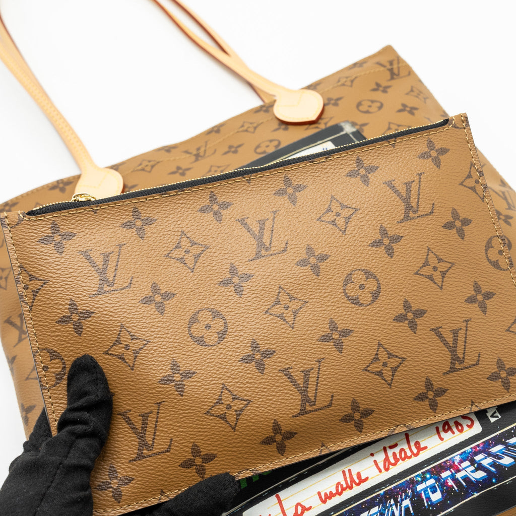 LOUIS VUITTON CARRY IT TOTE MONOGRAM REVERSE CANVAS WITH PRINT GHW