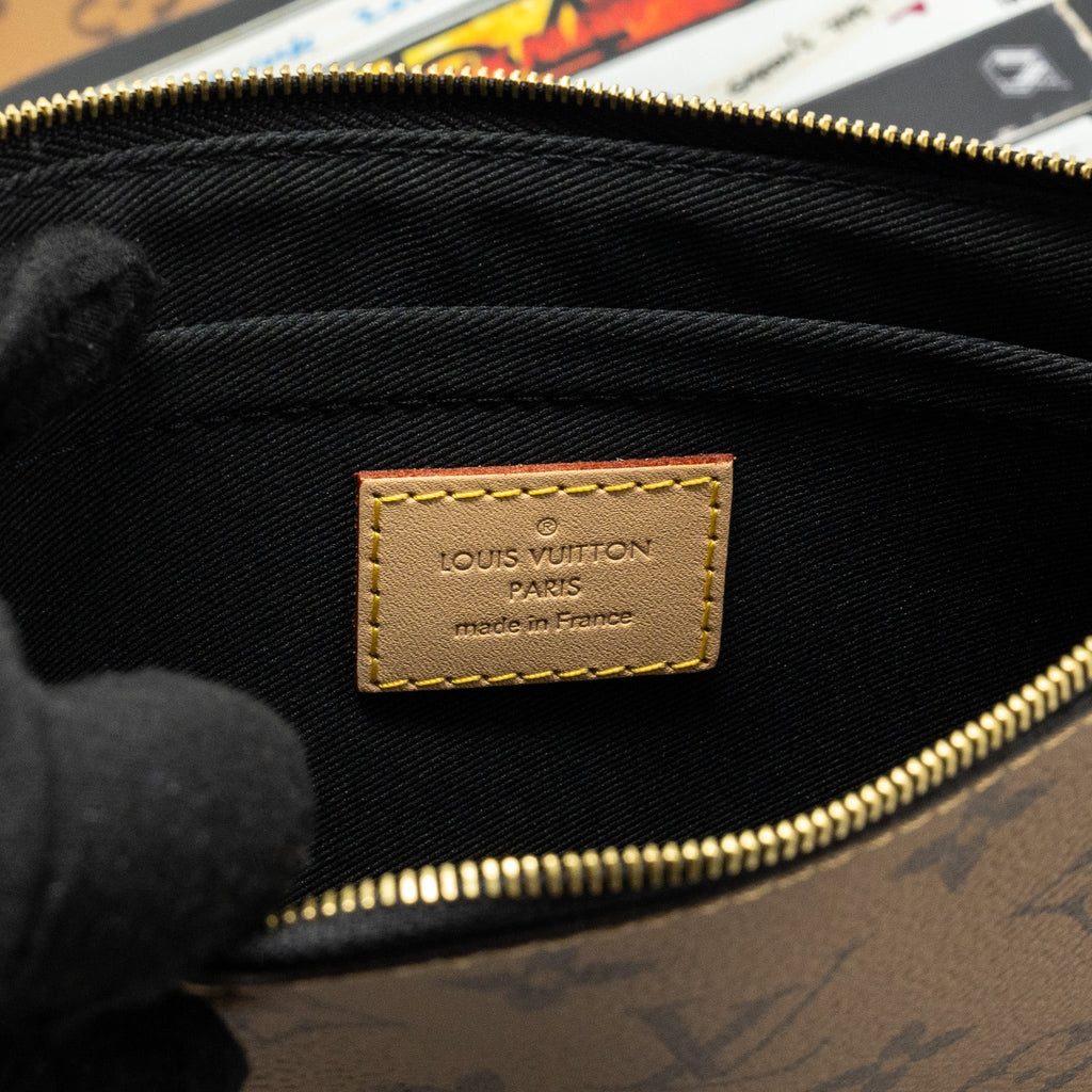 LOUIS VUITTON CARRY IT TOTE MONOGRAM REVERSE CANVAS WITH PRINT GHW
