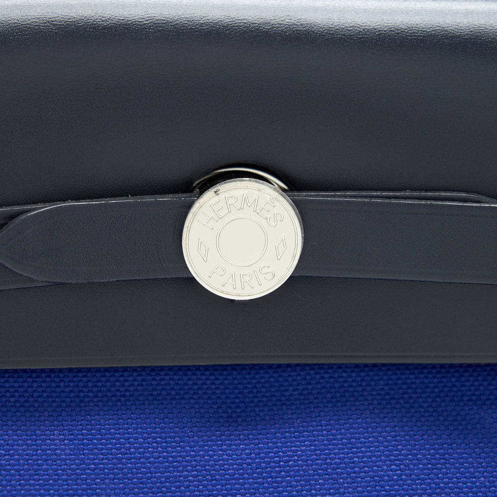 Hermes Herbag 31 Electrique Blue SHW
