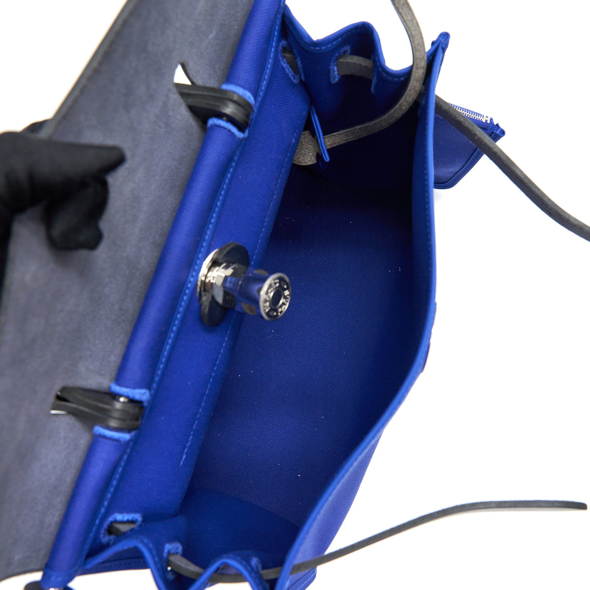 Hermes Herbag 31 Electrique Blue SHW