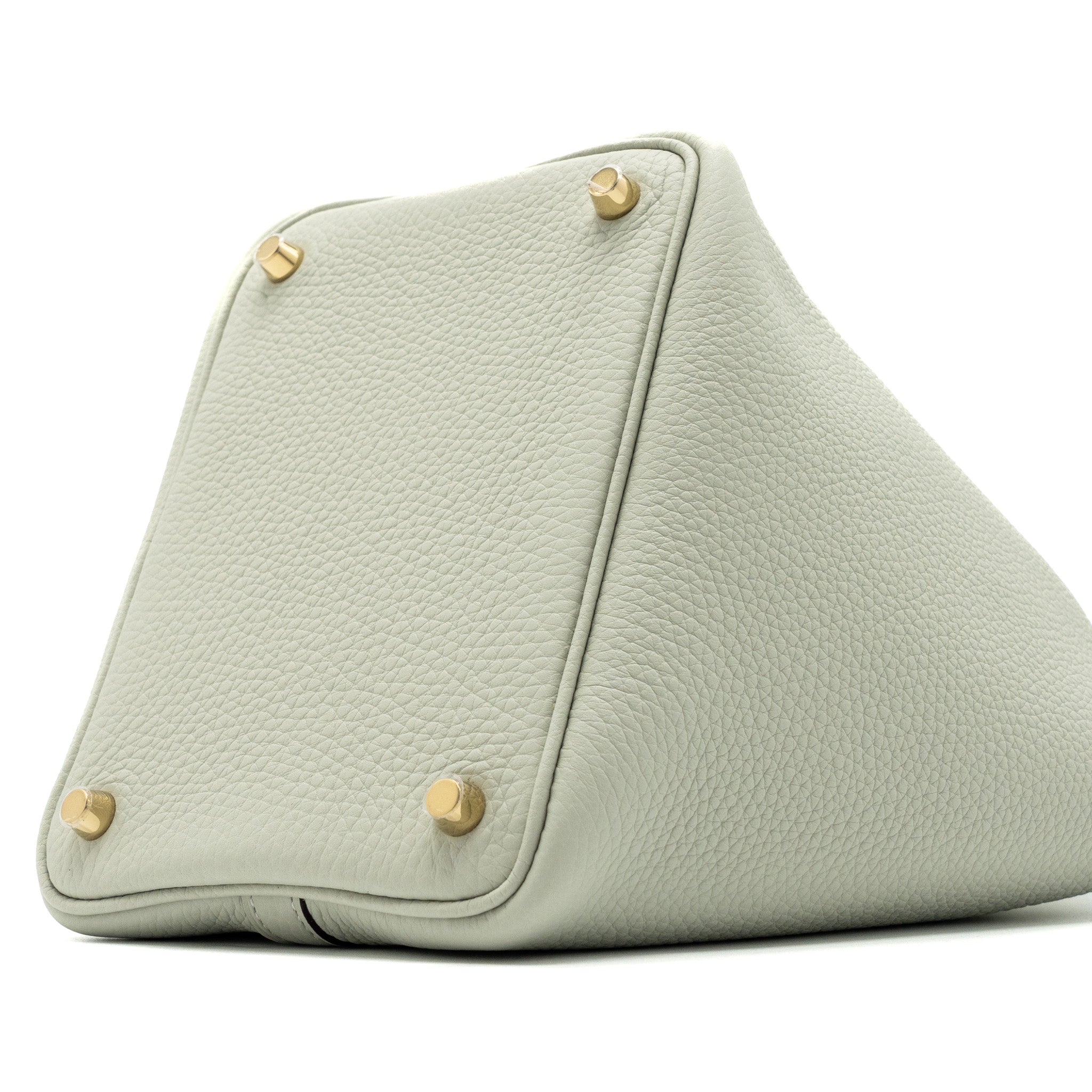 HERMES PICOTIN 18 LOCK BAG CLEMENCE GRIS NEVE GHW