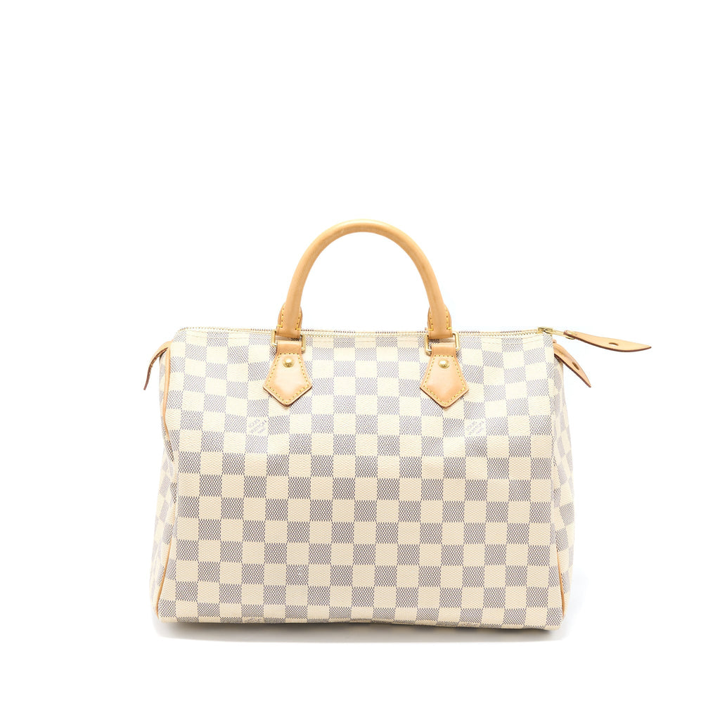 LOUIS VUITTON SPEEDY 30 DAMIER AZUR CANVAS GHW