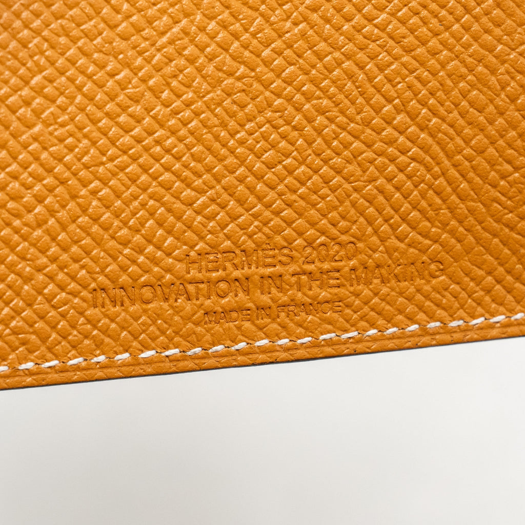 HERMES TARMAC PASSPORT HOLDER EPSOM CARAMEL SHW