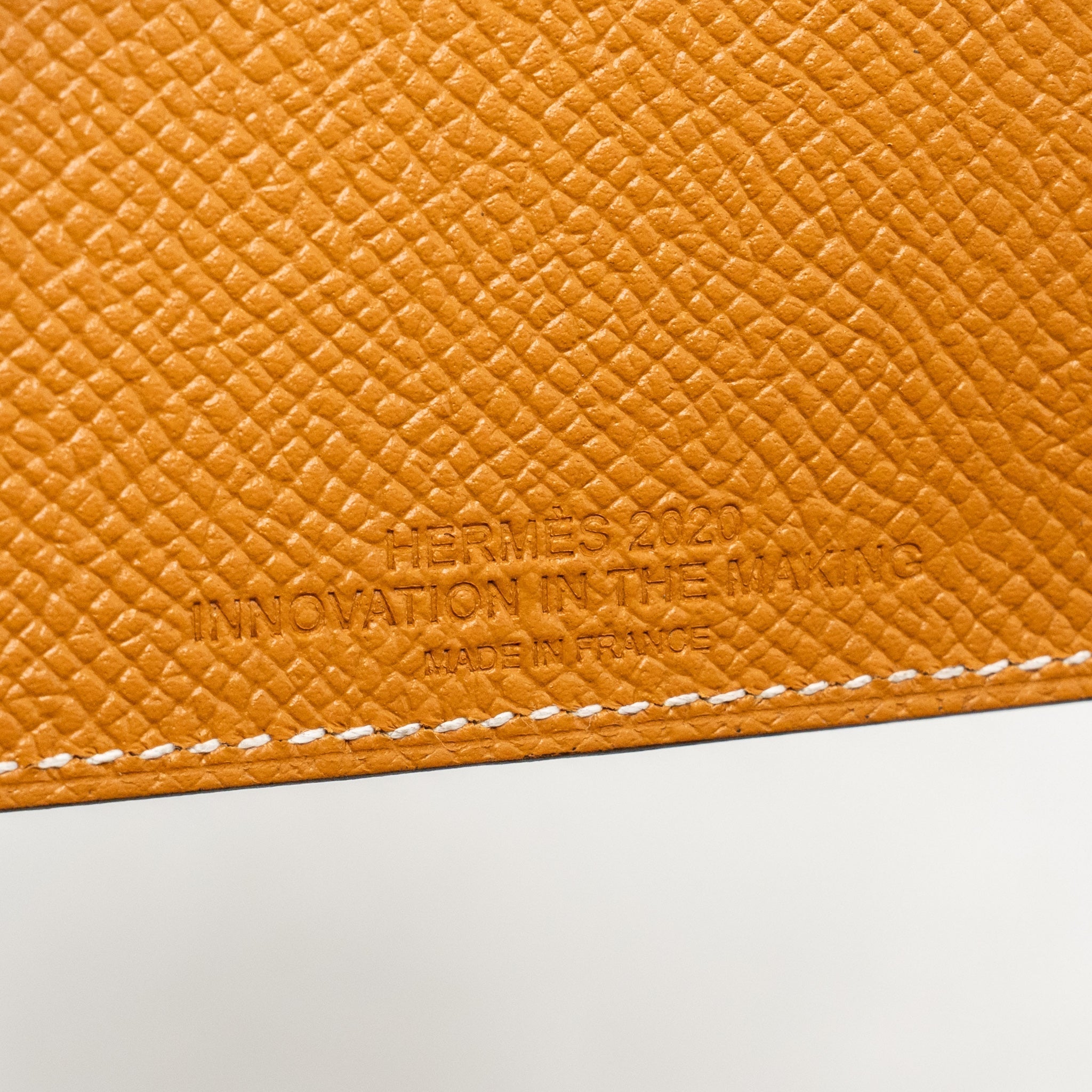 HERMES TARMAC PASSPORT HOLDER EPSOM CARAMEL SHW