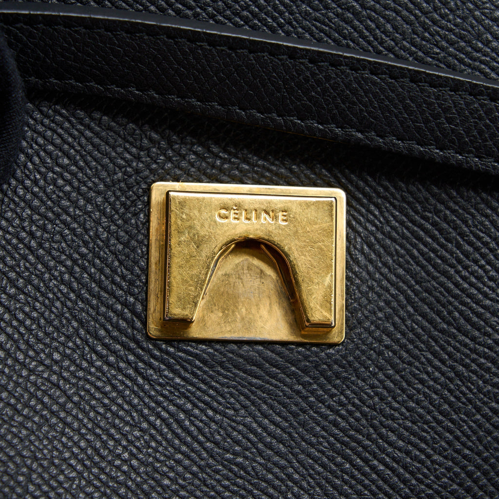 CELINE MINI BELT BAG GRAINED CALFSKIN BLACK GHW