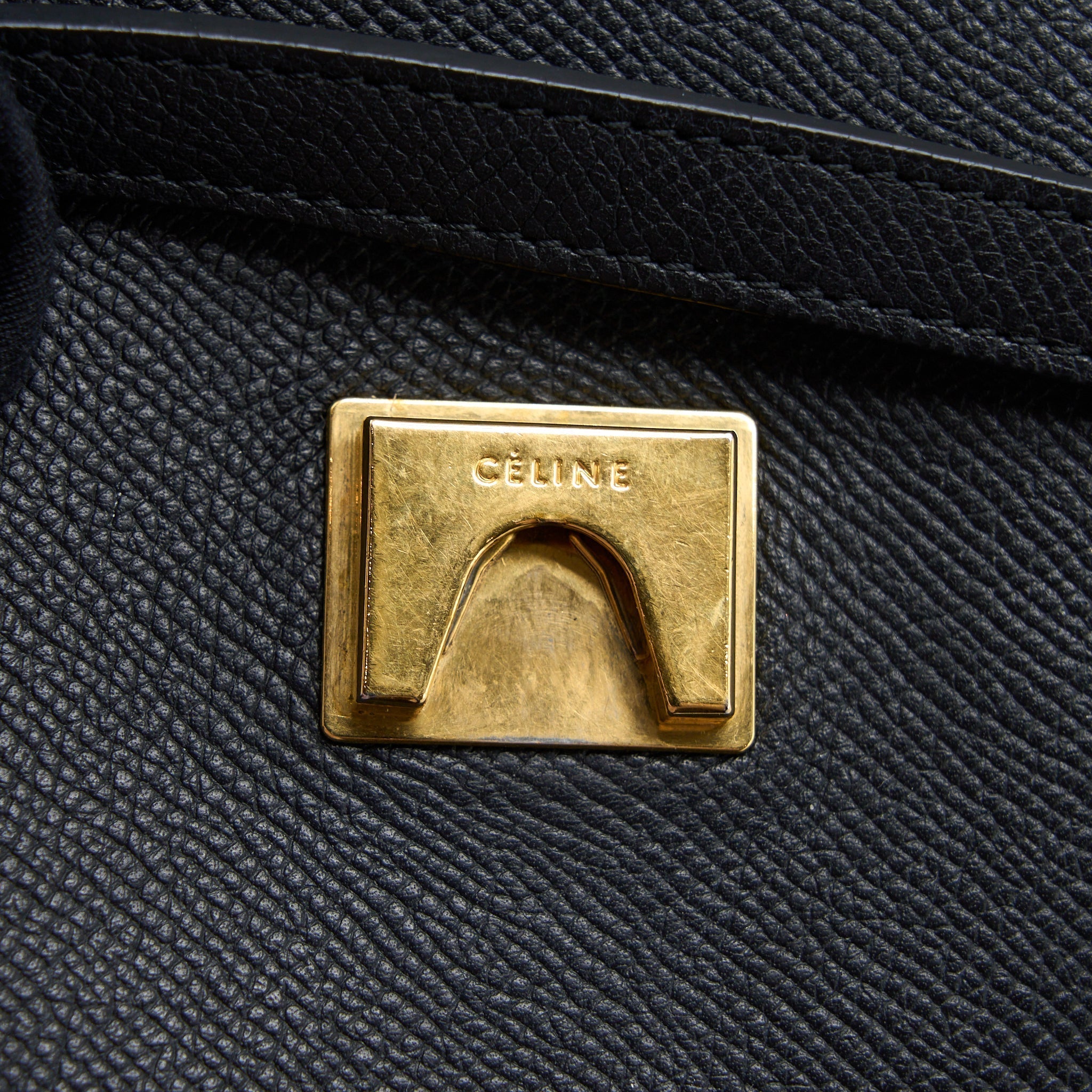 CELINE MINI BELT BAG GRAINED CALFSKIN BLACK GHW
