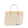 LOUIS VUITTON NEVERFULL MM DAMIER AZUR CANVAS GHW