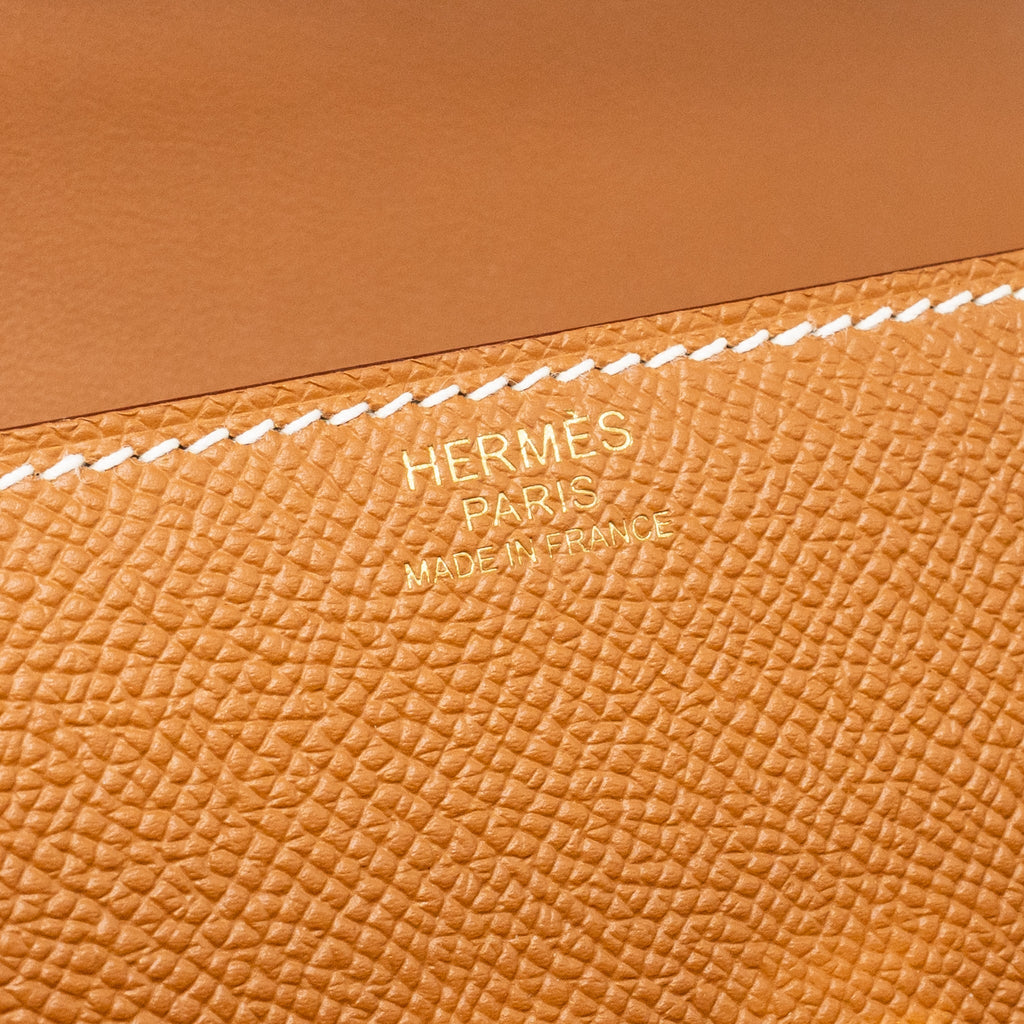 HERMES MOSAIQUE AU 24 MINI BAG EPSOM GOLD LGHW