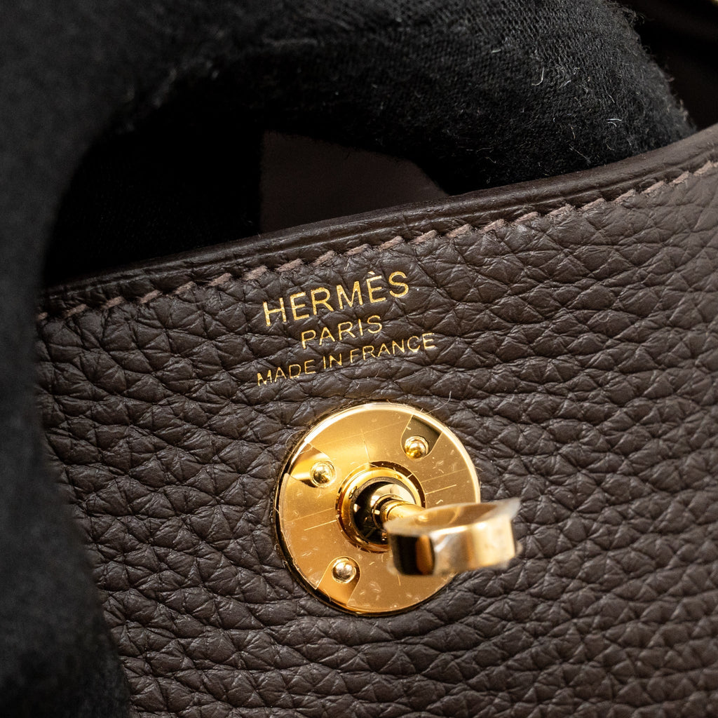 HERMES MINI LINDY II CLEMENCE T3 BAI-BRUN LGHW