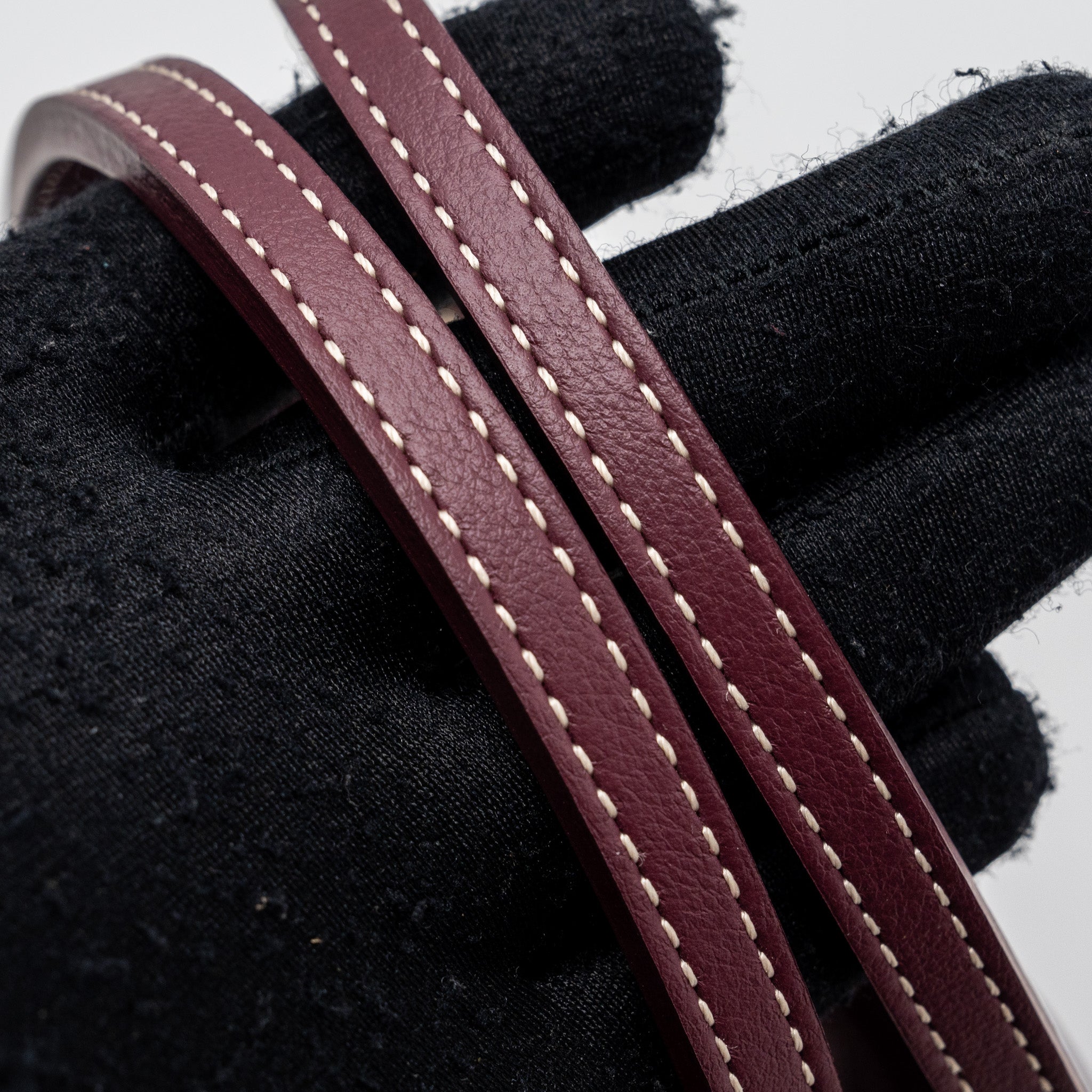 GOYARD ANJOU MINI TOTE CANVAS/CALFSKIN BURGUNDY SHW
