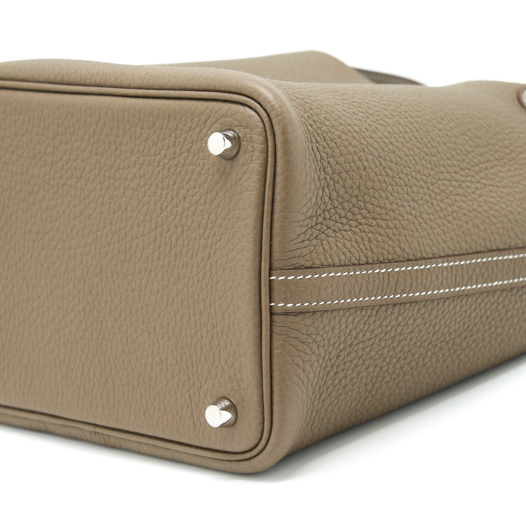 Hermes Picotin 18 Lock Bag Etoupe SHW