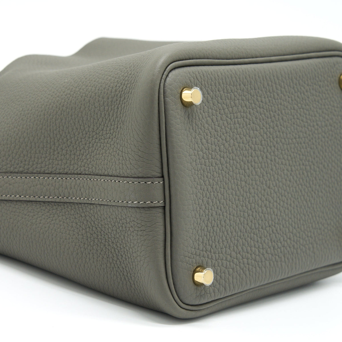 Hermes Picotin 18 Lock Bag Gris Meyer GHW