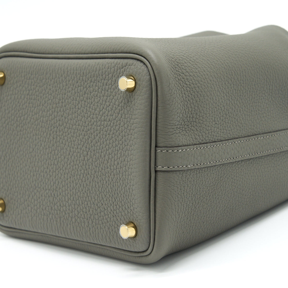 Hermes Picotin 18 Lock Bag Gris Meyer GHW