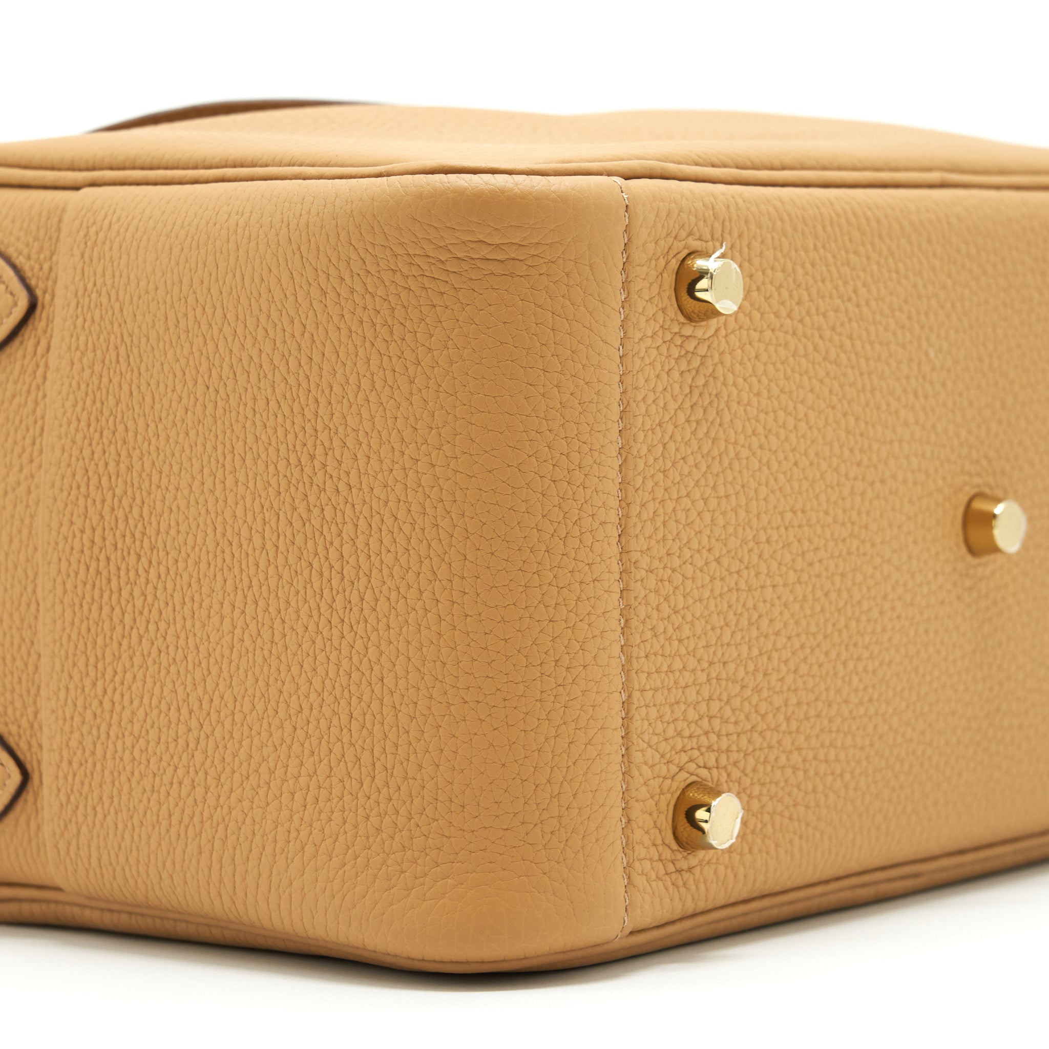 HERMES LINDY 26 CLEMENCE LEATHER 4B BISCUIT