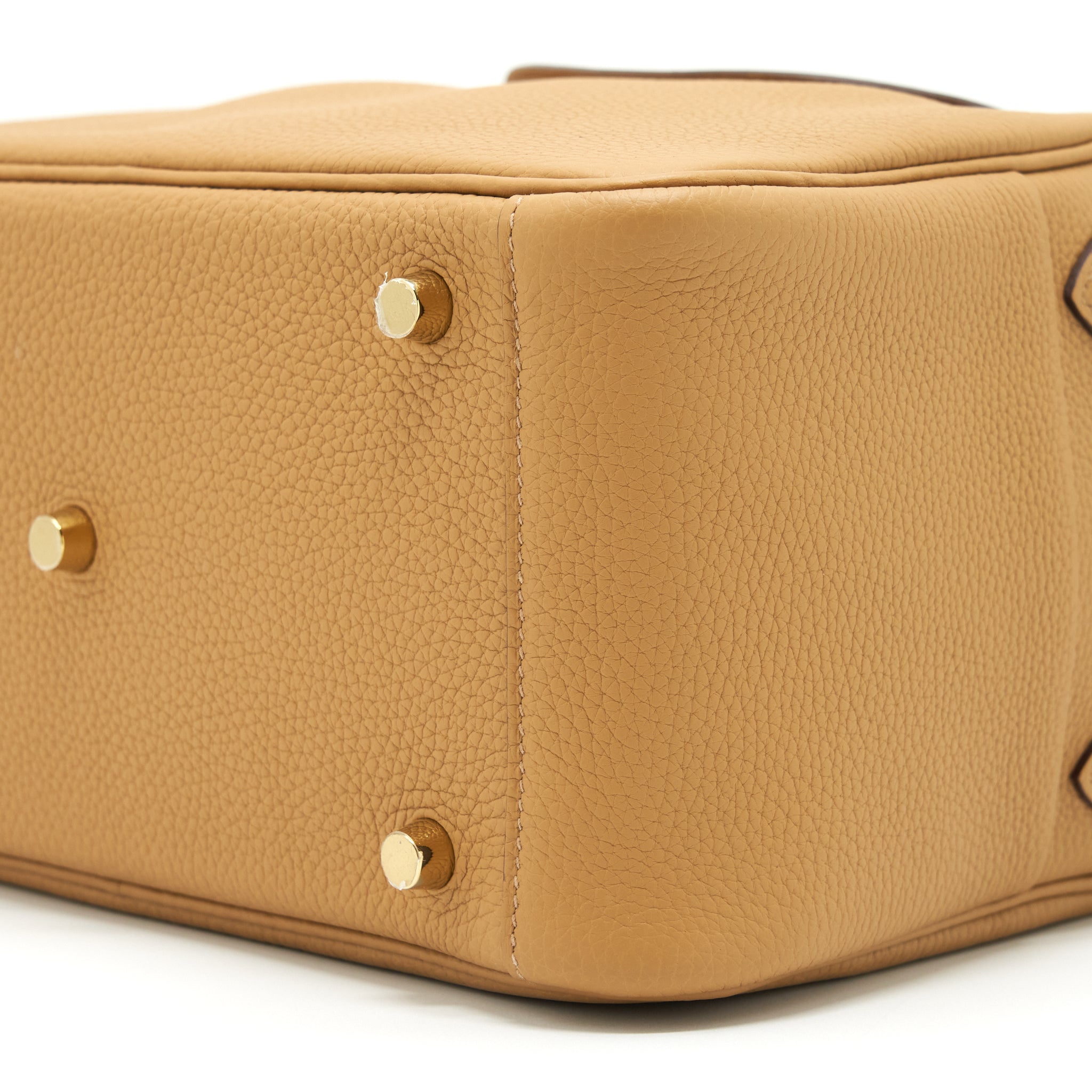 HERMES LINDY 26 CLEMENCE LEATHER 4B BISCUIT