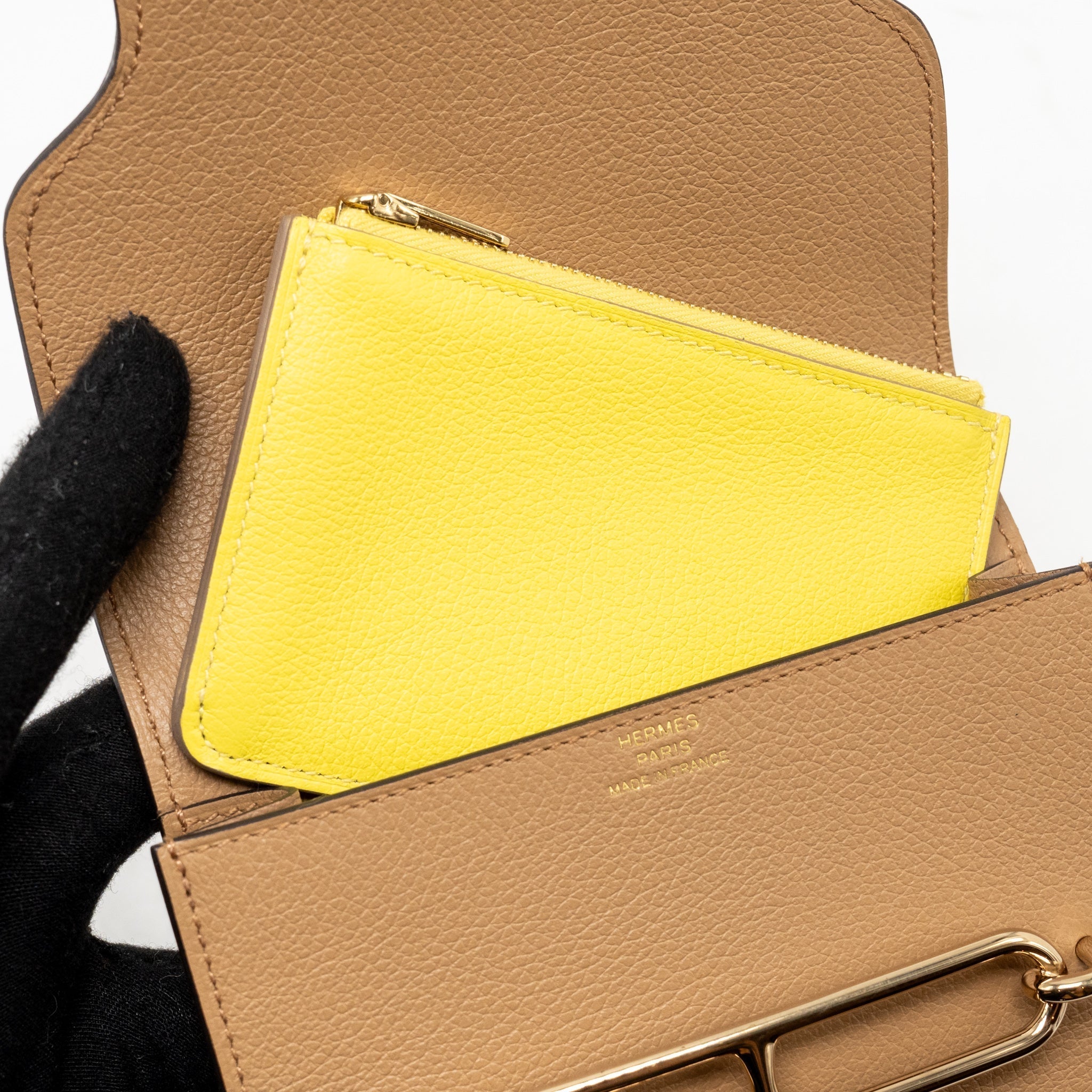 HERMES ROULIS SLIM EVERCOLOR CHAI / LIME GHW
