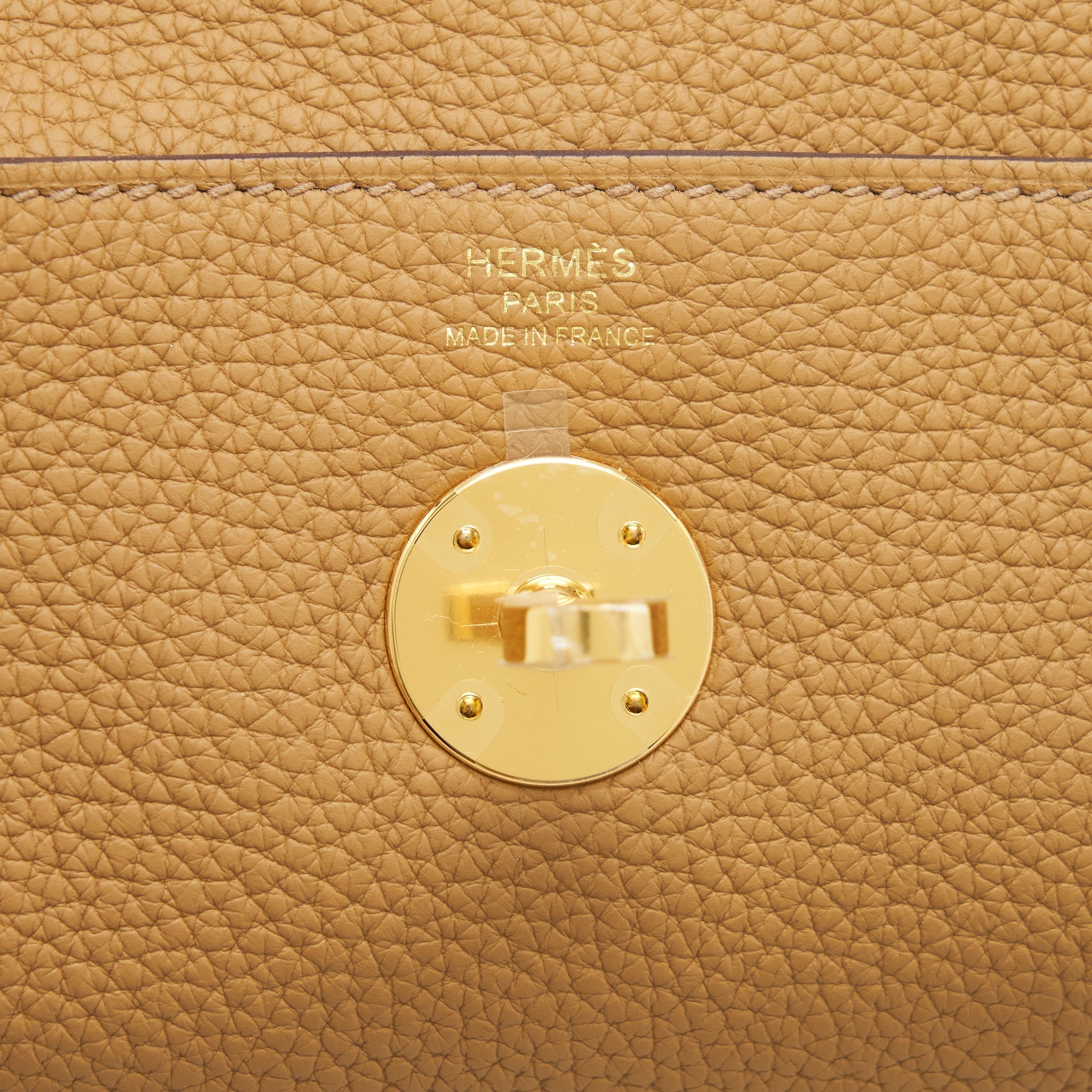 HERMES LINDY 26 CLEMENCE LEATHER 4B BISCUIT