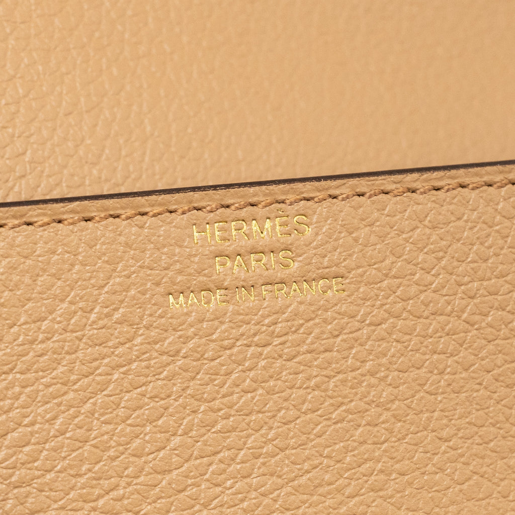 HERMES ROULIS SLIM EVERCOLOR CHAI / LIME GHW