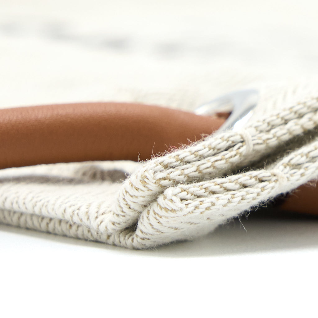 Hermes Aline Grooming Bag Canvas/Swift Beige SHW