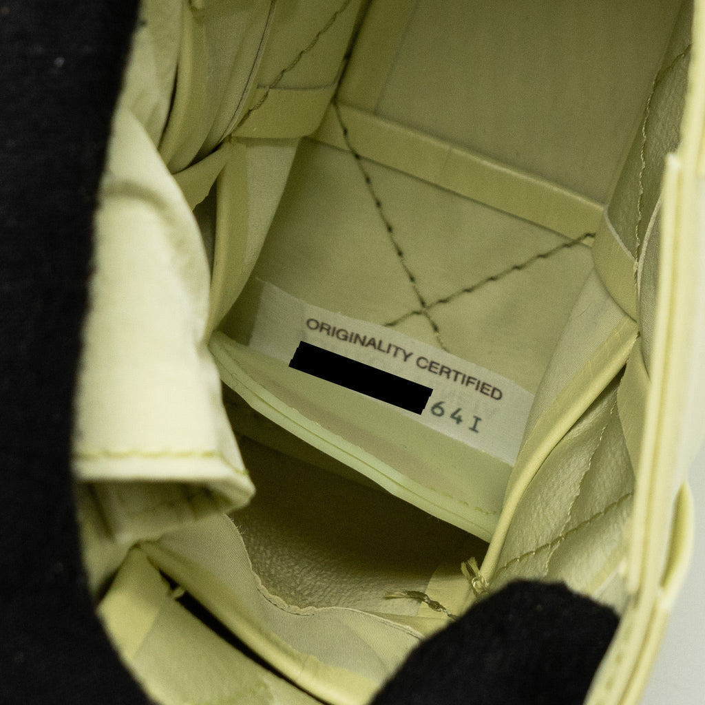 BOTTEGA VENETA SMALL CASSETTE BAG LEMON WASHED SHW