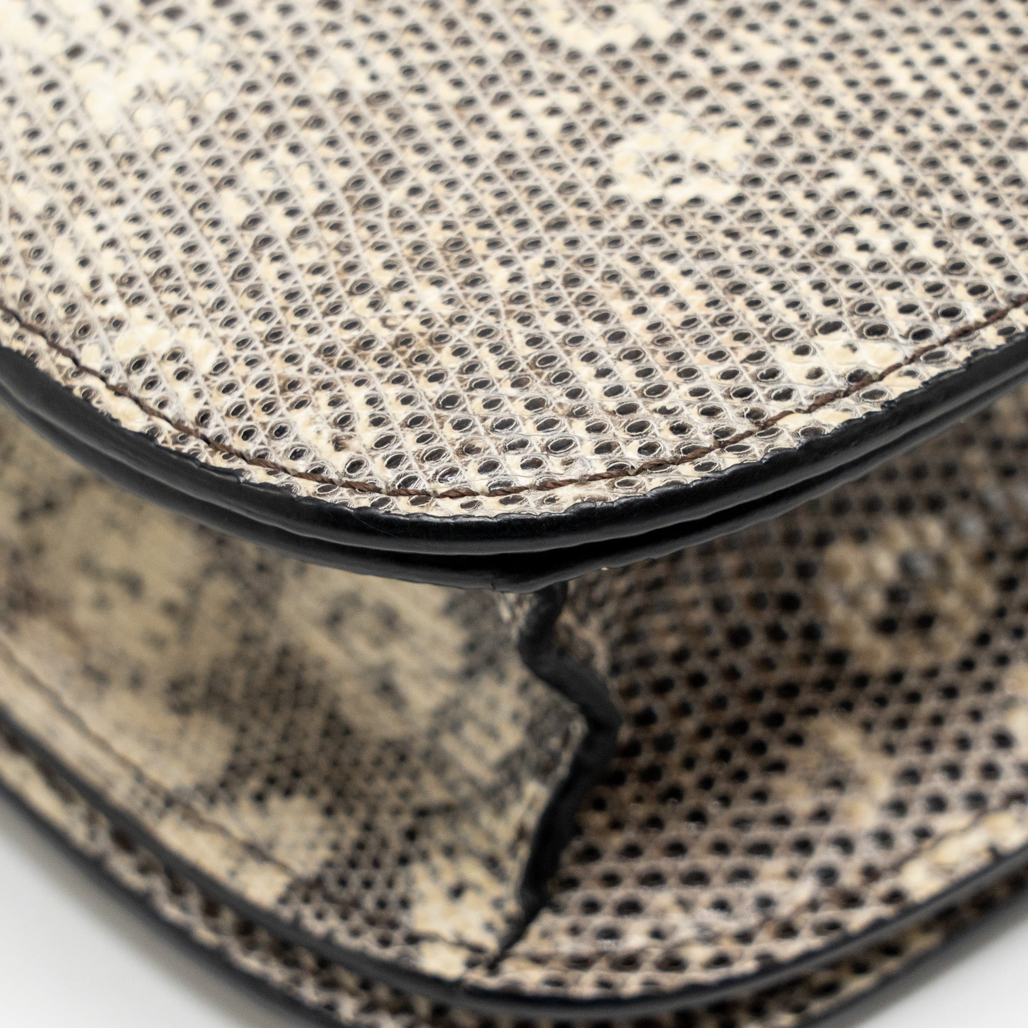 CELINE MEDIUM CLASSIC BOX BAG LIZARD NATURAL GHW