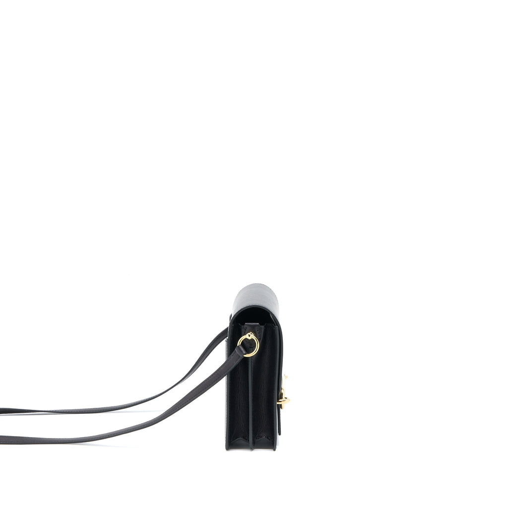 HERMES MINI ROULIS EVERGRAIN BLACK GHW