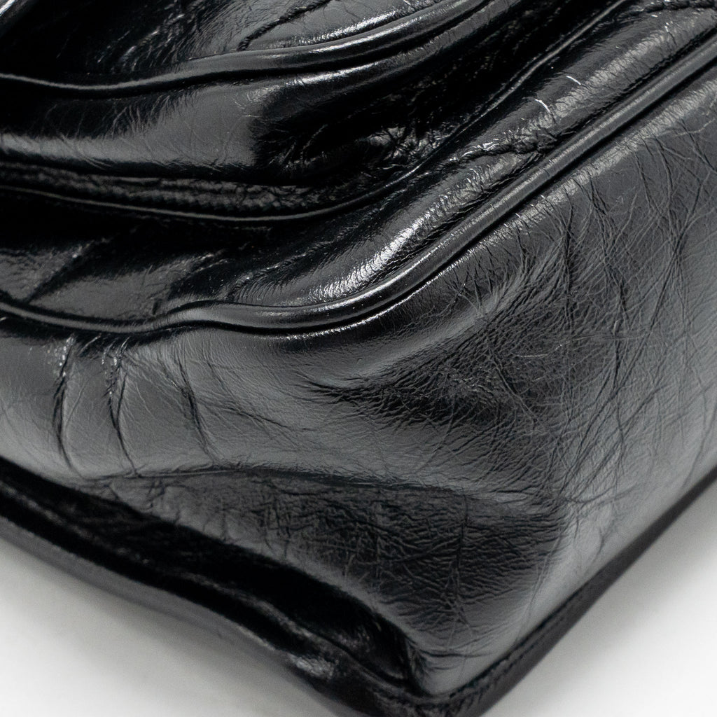 Saint Laurent/YSL Medium Niki Aged Calfskin Black SHW