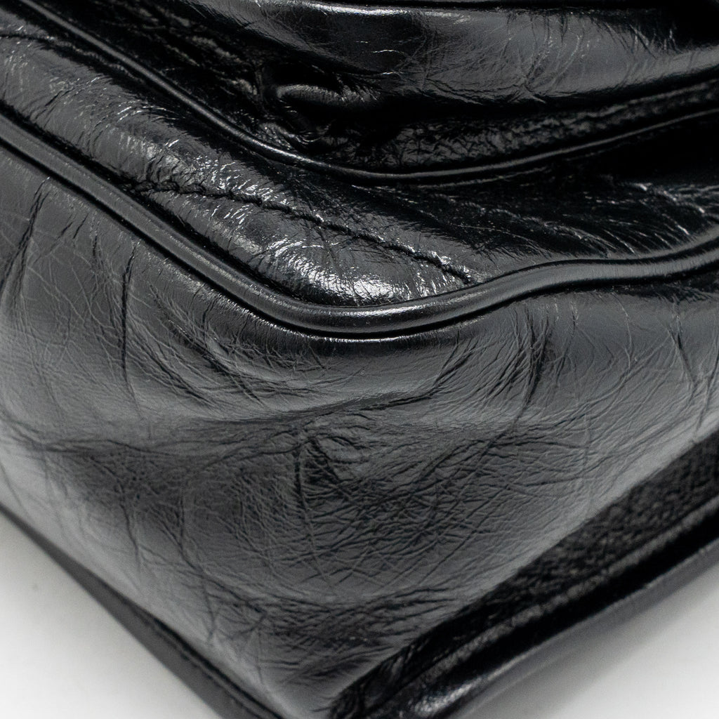 Saint Laurent/YSL Medium Niki Aged Calfskin Black SHW