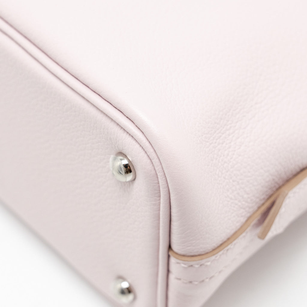 HERMES MINI BOLIDE EVERCOLOR MAUVE PALE/ CARAMEL SHW