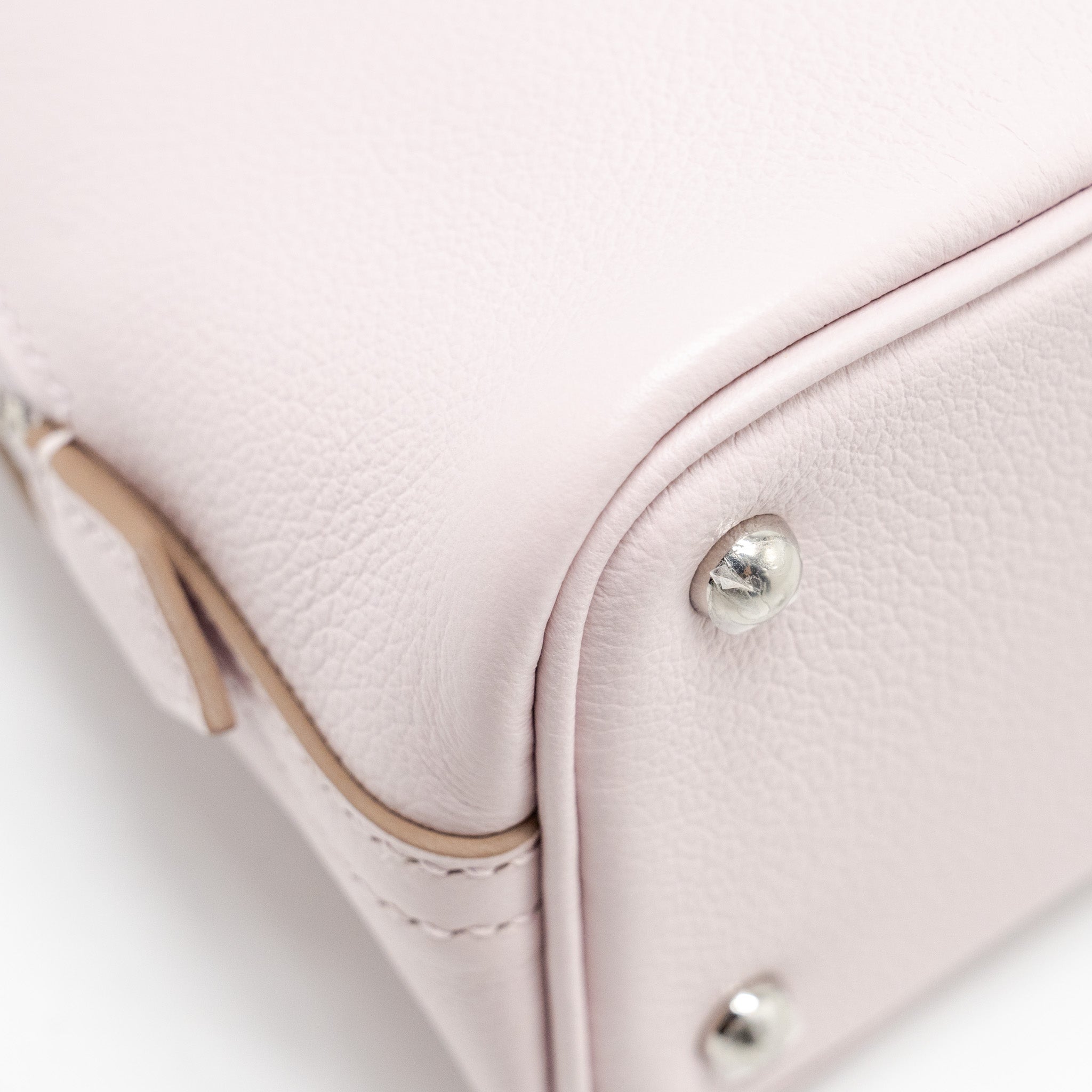 HERMES MINI BOLIDE EVERCOLOR MAUVE PALE/ CARAMEL SHW
