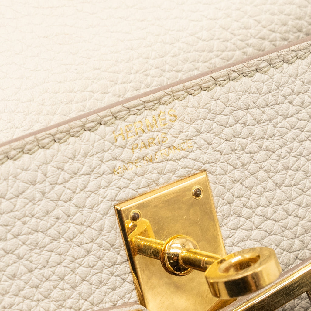 HERMES KELLY 25 TOGO BETON GHW